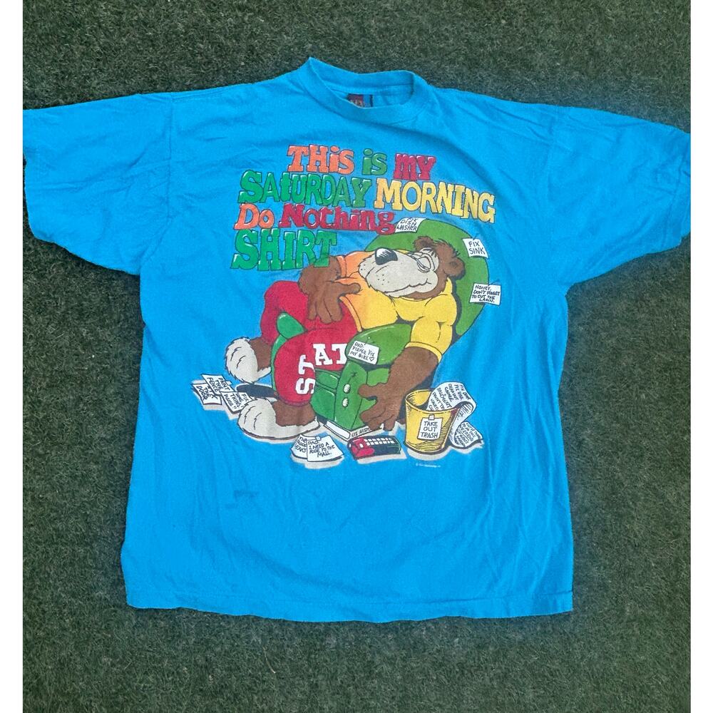 Vintage 90s “This Is My Saturday Morning Do Nothing” Shirt
Men’s XL